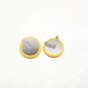 3pcs LIR2025 3.6V rechargeable button battery car remote control key battery 90 degree feet can replace ML2020 VL2020
