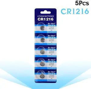 Button Battery 5pcs CR1216 DL1216 BR1216  Lithium Battery 3V CR 1216 5034LC For Watch Electronic Car Key