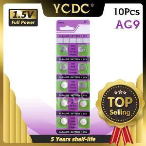 10pcs/pack AG9 LR936 394 Button Batteries SR936 194 Cell Coin Alkaline Battery 1.55V SR936SW CX194 For Watch Toys Remote