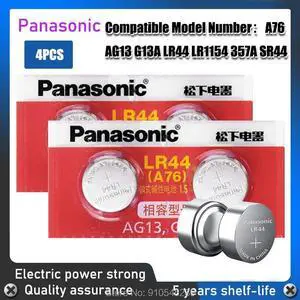 4PCS  AG13 Coin Cell Battery LR44 357 357A S76E G13 Alkaline Button Batteries AG 13 1.5V For Watch Electronic Remote