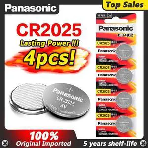 CR 2025 3V Lithium Coin Battery 4PCS/LOT  cr2025 Button Cell Batteries For Watch Calculator Weight Scale