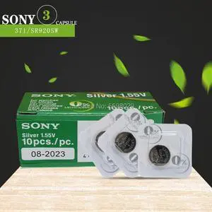 3pcs Sony 1.55V AG6 371 SR920SW LR920 SR927 171 370 L921 LR69 SR920 For Watch Button Batteries Single grain packing 3pcs Sony 1.55V AG6 371 SR920SW LR920 SR927 171 370 L921 LR69 SR920 For Watch Button Batteries Single grain packing