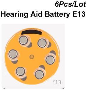 Zinc-Air Button Cell 13 1.4V Orange Tab Hearing Aid Battery Power e13 Replaces 13A 13PA A13 AC13 DA13 P13 PR13 PR48 PZ13 ZA13