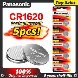 Cr1620 CR 1620 Battery 5pcs 3v Button Cell Coin Lithium Batteries For Watch Car Toy ECR1620 LM1620 DL1620 5009LC KCR1620 BR1620