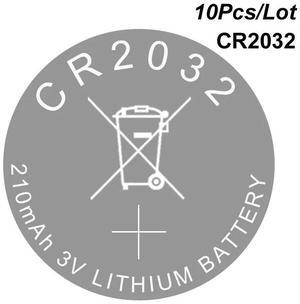 Lithium Coin Cell Batteries CR2032 3V Button Battery 5004LC Watch Cells CR 2032 10 PCS CMOS BIOS RTC Emergency Backup Stand-by