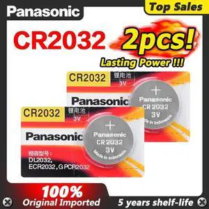 2Pcs 3V Lithium Battery Button Coin Cell CR2032 ECR2032 DL2032 5004LC KL2032 Calculator Toy Medical Device Batteries