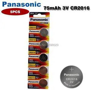 5pcs brand  battery for  cr2016 3v button cell coin batteries for watch computer cr 2016 For Control Toy