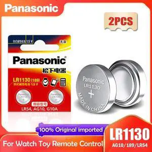 2PCS  LR1130 LR 1130 1.5V Button Cell Coin 189 AG10 V10GA L1131 SR1130W SR1130 389 LR54 SR54 Watch Alkaline Battery