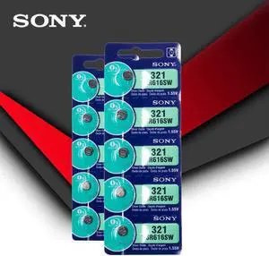 10pcs Sony 321 SR616SW 1.55V Silver Oxide Watch Battery SR616SW 321 Button Coin Cell MADE IN JAPAN 10pcs Sony 321 SR616SW 1.55V Silver Oxide Watch Battery SR616SW 321 Button Coin Cell MADE IN JAPAN