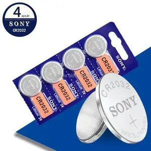 4pcs brand  cr2032 battery for SONY 3v button cell coin batteries for watch computer cr 2032 DL2032 ECR2032 KL2032 5004LC