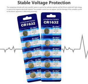 5pcs/LOT CR1632 CR1632 ECR1632 DL1632 KCR1632 LM1632 3v lithium li-ion battery Cell Button Toys 1632 Batteries Card