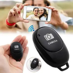 Bluetooth 4.0 Remote Control Button Wireless Controller Self-Timer Camera Stick Shutter Release Black Portable Phone Selfie