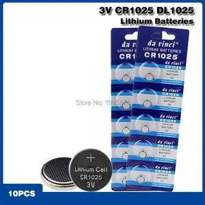 10pcs/lot 3V CR 1025 CR1025 Button Batteries DL1025 BR1025 KL1025 Cell Coin Lithium Battery For Watch Electronic Toy Calculators