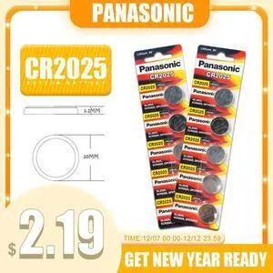 10PCS/lot  CR2025 Button Cell Battery 3V Lithium Batteries CR 2025 for Watch Toys Computer Calculator Control