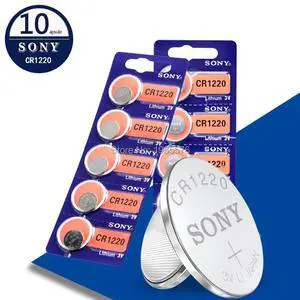 10pcs/lot For Sony CR1220 Button Cell Battery For Watch Car Remote Key cr 1220 ECR1220 GPCR1220 3v Lithium Batteries