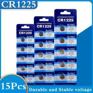 15Pcs CR1225 Button Batteries For Watch LM1225 BR1225 KCR1225 Cell Coin Lithium Battery 3V CR 1225 For Watch Electronic Toy Remo