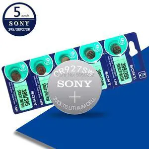 5PCS/lot For Sony 1.55V 395 SR927SW 399 SR927W AG7 LR927 button cell Watch Coin Battery Silver Oxide MADE IN JAPAN