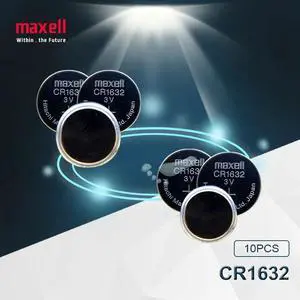 10pc Maxell CR1632 1632 DL1632 3V Lithium Batteries Cell Button Coin Battery
