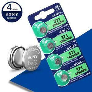 4pcs FOR SONY 45mAh AG6 371 SR920SW LR920 171 370 371 L921 LR69 SR920 SR69 1.55V Button Cell watch Coin Silver Oxide Battery