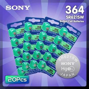 20pc FOR SONY 1.55V AG1 LR621 364 164 531 SR621 SR621SW SR60 SP364 TR621 Button Batteries For Watch Toy Remote Cell Coin Battery