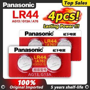 4pc 1.5V Button Cell Battery lr44 Lithium Coin Batteries A76 AG13 G13A LR44 LR1154 357A SR44
