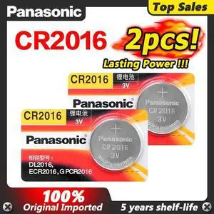 2pcs  High Quality Cr2016 CR2016 BR2016 DL2016 LM2016 KCR2016 ECR2016 3v Button Battery Coin Batteries Long Lifespan