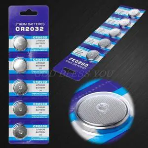 Button Battery 3V CR2032 BR2032 DL2032 ECR2032 Cell Coin Lithium Li-ion Batteries Promotion Watch Computer LED Light Electronic