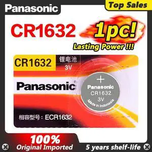 1piece cr1632 CR 1632 lithium battery 3v button cell coin li ion batteries for watch high energy density BR1632 ECR1632 DL1632