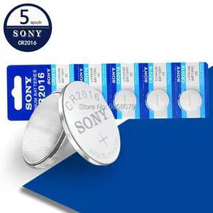 5pcs FOR SONY CR2016 Button Batteries LM2016 BR2016 DL2016 Cell Coin Lithium Battery 3V CR 2016 For Watch Electronic Toy Remote