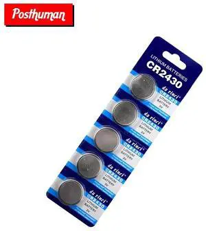 POSTHUMAN  5PCS CR2430 Lithium Batteries CR 2430 ECR2430 KL2430 KCR2430 BR2430 Cell Button Coin Battery Watch 3V Electronic