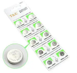 10PCS/LOT AG7  LR927 395 SR927SW 195  399  Button Battery For Watch Battery Button Coin Cell MADE