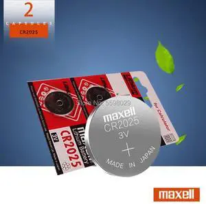 For maxell cr2025 Button Cell Batteries 2PCS/LOT cr 2025 3V Lithium Coin Battery For LED Lights Toys Watches