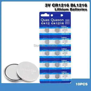 10pcs CR1216 1216 DL1216 BR1216 ECR1216 5034LC LM1216 Button Coin Cell Batteries 3v Lithium Li-ion Battery For Watch Toys