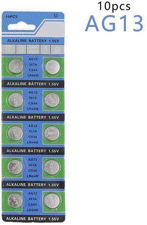 Centechia 10 Pcs AG13 LR44 357A S76E G13 Button Coin Cell Battery Batteries 1.55V Alkaline