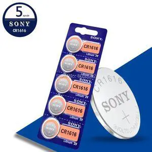 5PCS CR1616 Button Cell Coin Batteries FOR SONY cr 1616 3V Lithium Battery DL1616 ECR1616 LM1616 For Watch Toys