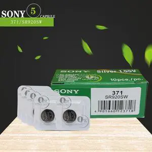 5pcs/lot FOR SONY AG6 1.5V Silver Oxide Button Cell Batteries SR920SW SR69 SG6 LR69 171 920 Single grain packing