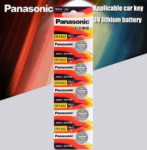 5PCA  cr1632 button cell coin battery 3v watch remote control car keys DL1632 ECR1632 GPCE1632 lithium battery