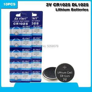 10pcs/pack CR1025 Lithium Button Battery DL1025 BR1025 KL1025 Cell Coin Batteries 3V CR 1025 For Watch Electronic Toy Remote