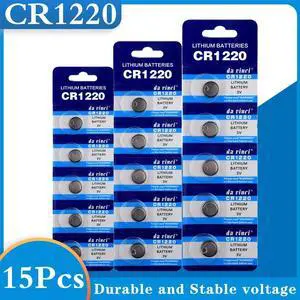 15PCS CR1220 Button Batteries DL1220 BR1220 LM1220 Cell Coin Lithium Battery 3V CR 1220 For Watch Electronic Toy Remote