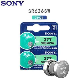 2pcs SONY 377 376 177 SR626SW 626 SR626 V377 AG4 Watch Battery Silver Oxide Button Coin Cell MADE IN JAPAN 2pcs SONY 377 376 177 SR626SW 626 SR626 V377 AG4 Watch Battery Silver Oxide Button Coin Cell MADE IN JAPAN