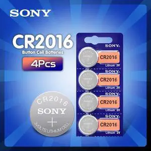4Pcs For Sony CR2016 Lithium Button Battery 3V cr 2016 DL2016 KCR2016 BR2016 Coin Cell batteries for watch computer