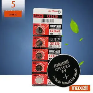 Hot For Maxell battery 5pc cr1620 cr 1620 3v button battery ECR1620 DL1620 5009LC KCR1620 BR1620 LM1620