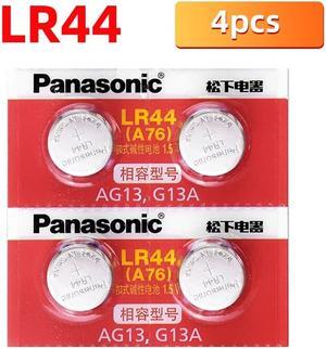 4PCS/lot  LR44 A76 1.5V Alkaline Batteries AG13 SR1154 357 Button Cell Battery 0%Hg for calculator