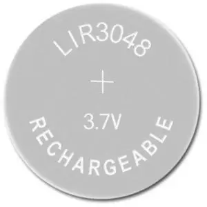 Li-ion Rechargeable Battery LIR3048 3.7V Lithium Button Built-in Coin Cell Batteries Watch Cells LIR 3048 Replaces CR3048