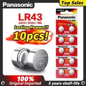 2020  10Pcs AG12 AG 12 Battery LR1144 LR43 Coin Button Cells 1.5V Alkaline For Watch Toys digital camera camcorder PDA MP3