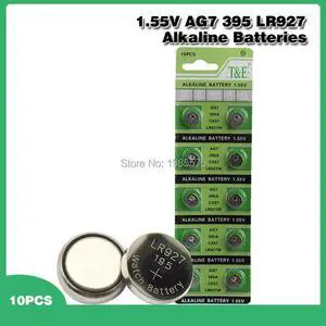 10pcs/pack Fast Selling AG7 Alkaline Batteries G7 LR57 LR927 SR927W 395 Coin Button Cell 1.55V For Watch Toys Remote