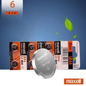 6pcs/Lot LR44 for Maxell Alkaline Button Battery 1.5V Lithium Coin Batteries A76 AG13 G13A LR44 LR1154 357A SR44 0%Hg