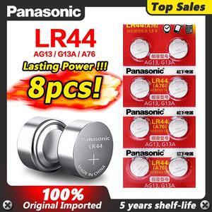 8pcs 1.5V Button Cell Battery lr44 Lithium Coin Batteries A76 AG13 G13A LR44 LR1154 357A SR44 Original