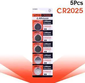 5pcs/lot CR2025 Button Batteries BR2025 DL2025  KCR2025  Coin Lithium Battery 3V CR 2025 For Car Key Watch Electronic Toy Remote
