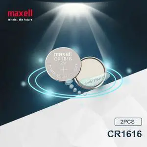 2pc Maxell CR1616 DL1616 ECR1616 LM1616 1616 3V Lithium Batteries Cell Button Coin Battery